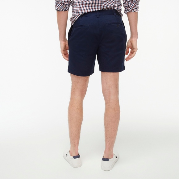 J.Crew Factory 7" Reade flex khaki short - Navy - Picture 2 of 4